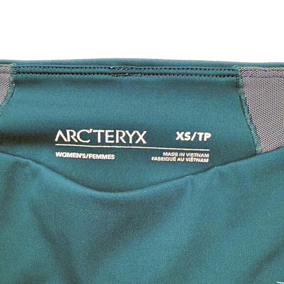 Arcteryx Women’s Size XS Oriel Legging Teal Ankle Pockets Dark Green Athleisure - Picture 6 of 10